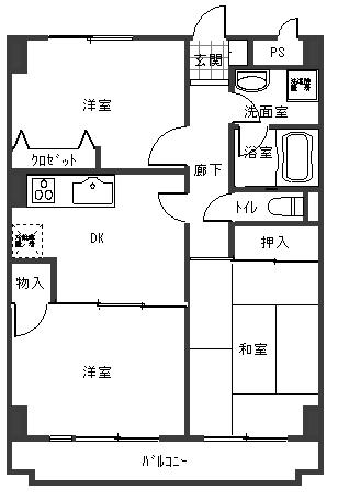 田島ビルの間取り