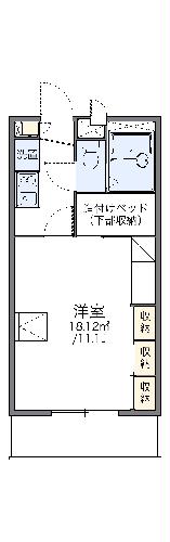 レオパレス虹の松原IIの間取り