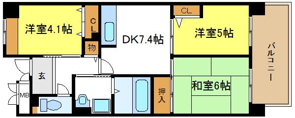 鷹合団地の間取り