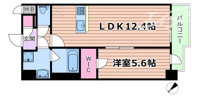 スプランディッド新大阪VIの間取り