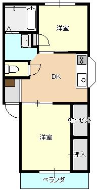フレグランス杉村の間取り写真