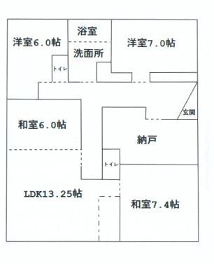 立川市柏町のマンションの間取り