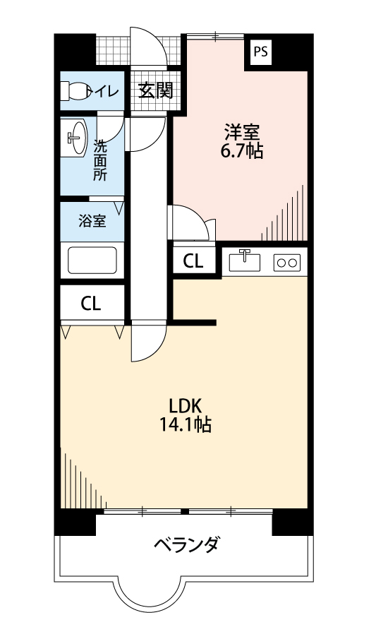 スリーエイト北町の間取り