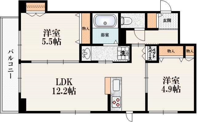 Ｔｈｅ　Ｆｕｊｉｍｉの間取り