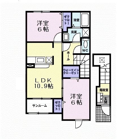 プロムナードＦ　I棟の間取り