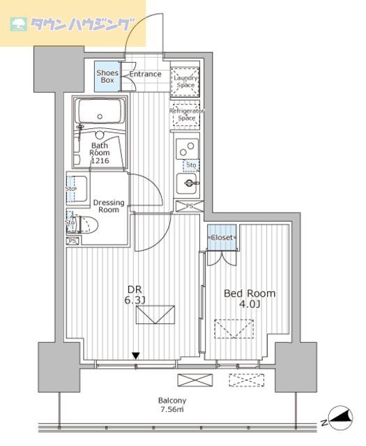 パークアクシス市川の間取り