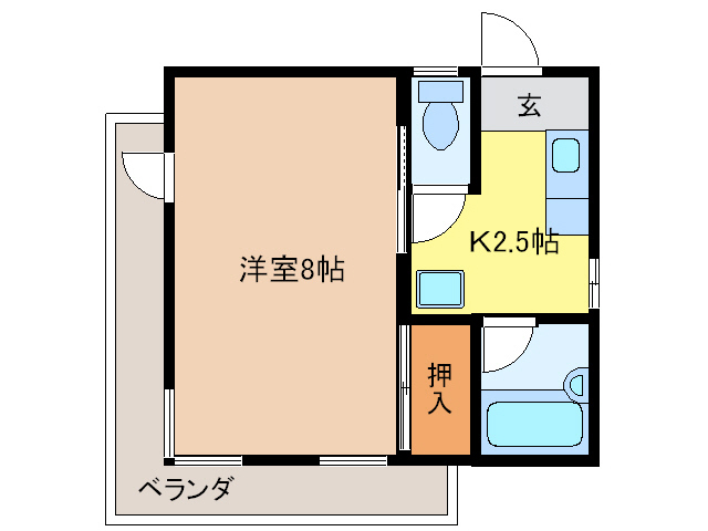 大垣市室本町のマンションの間取り