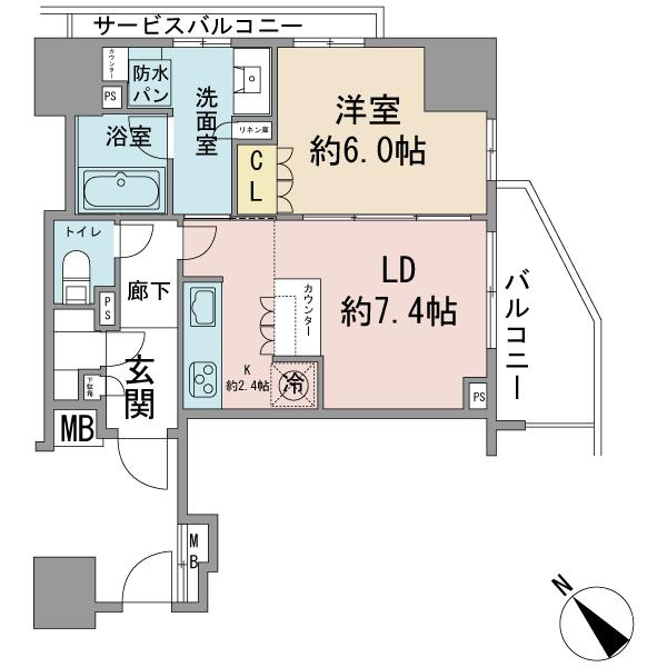 オーベルアーバンツ西荻窪の間取り