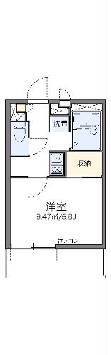 レオパレスＯａｋｃｏｕｒｔ長橋の間取り