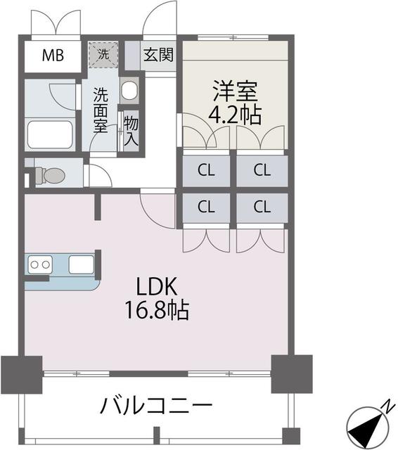 アビターレ薬院南の間取り