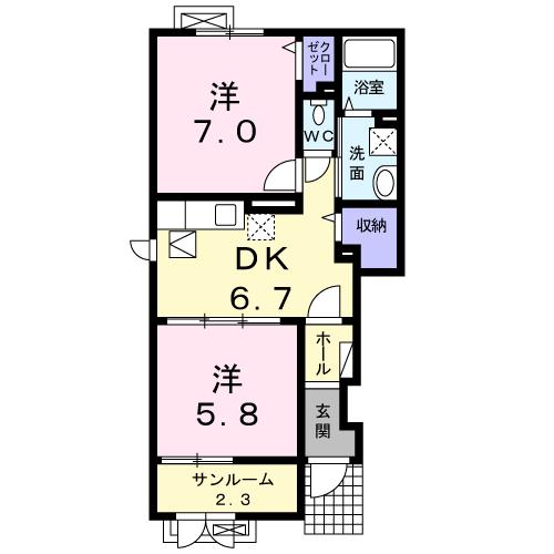 アンジュパラッツオの間取り