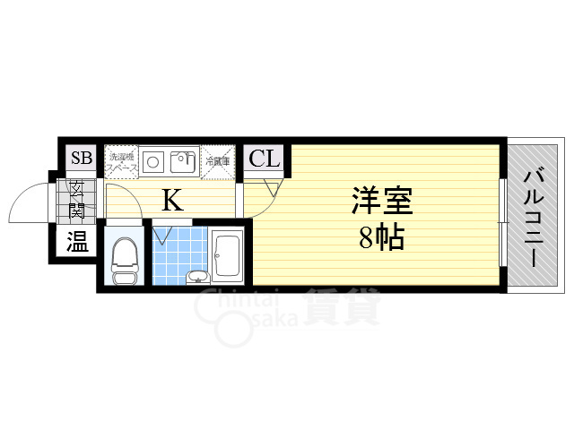 吹田市千里山竹園のマンションの間取り