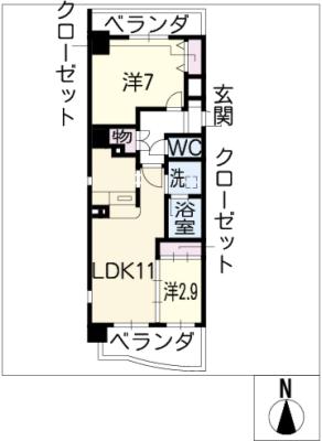 アルファパル東山通の間取り