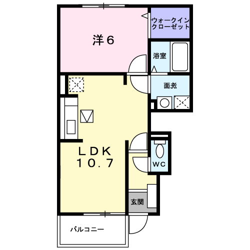 【クレアトゥールIの間取り】