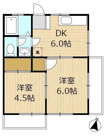 キャストル２の間取り