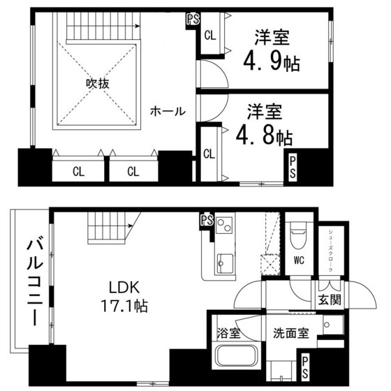 ラ・リューシュ仙台の間取り