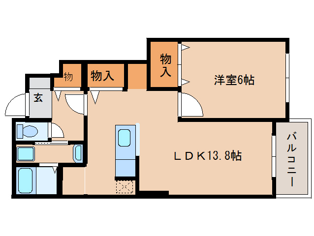 レガーメIの間取り