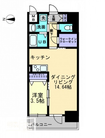 ソラノ瓦町の間取り