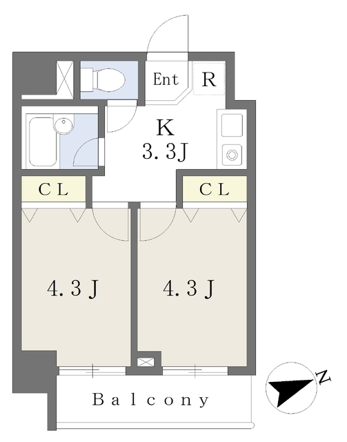 コーポ白山の間取り