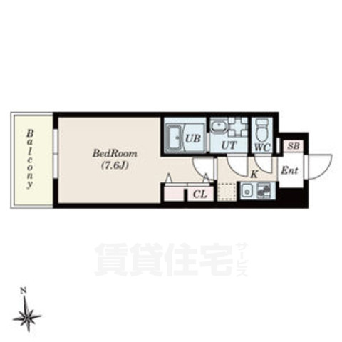 名古屋市南区駈上のマンションの間取り