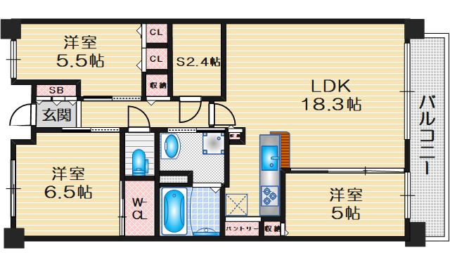 ブランズシティ千里古江台の間取り