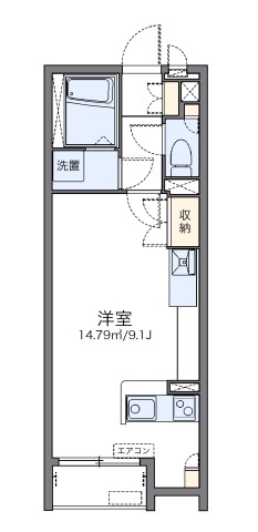 横浜市港南区大久保のアパートの間取り