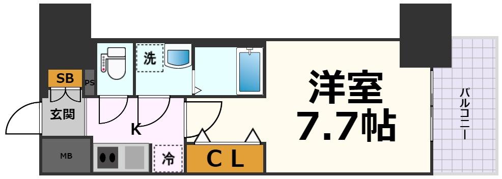 メイクス名駅太閤の間取り