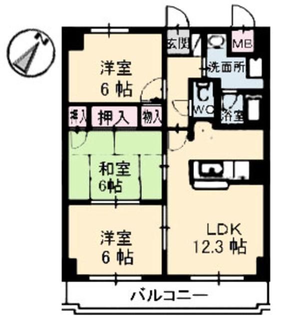 グランピア白島中町の間取り