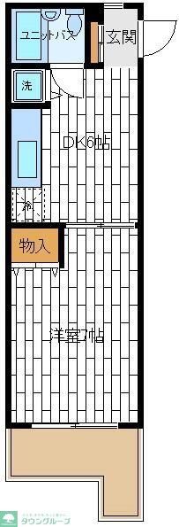 横浜市青葉区市ケ尾町のマンションの間取り