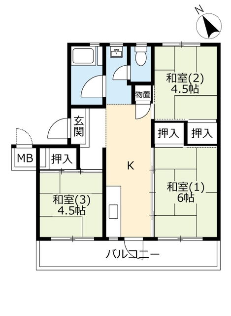 ＵＲ取手井野の間取り