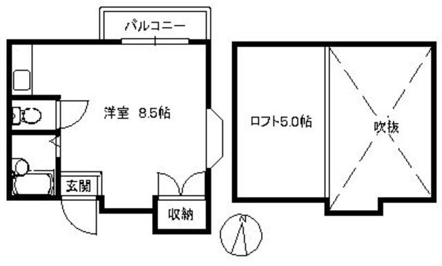 樫尾コーポの間取り