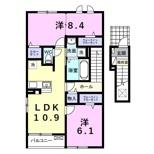 フィオーレカスミIIの間取り