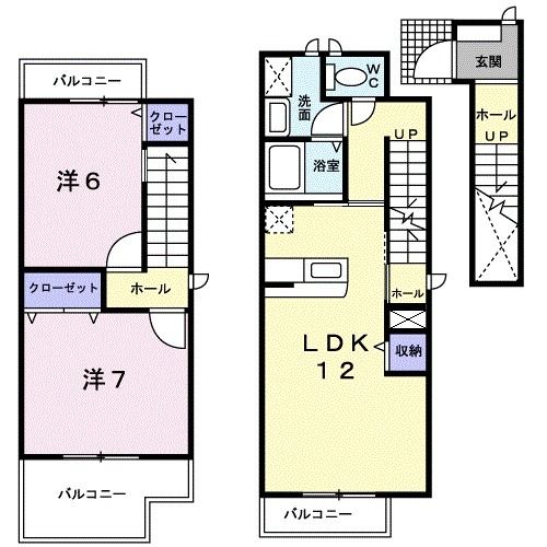 グレイス　ドゥーの間取り