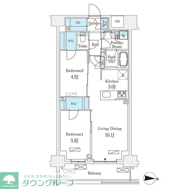 ロイジェントパークス押上錦糸町の間取り
