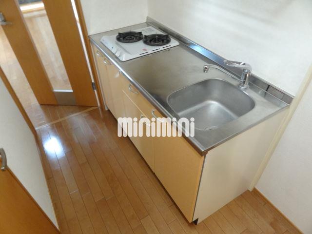 キッチン　２口ガスコンロ付きキッチンです。