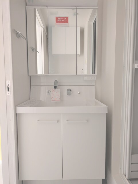 洗面設備　※建築中の写真です※