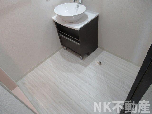 洗面設備　広い洗面スペース