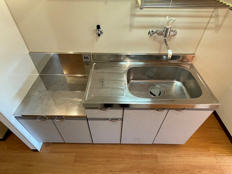 キッチン　2口ガスコンロ設置可能