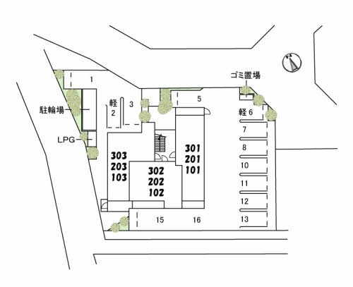 駐車場　パース