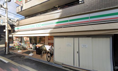 スーパー　ローソンストア100 六角柳馬場店（スーパー）まで74m