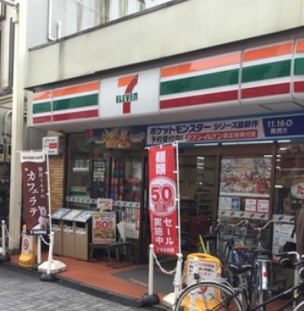 コンビニ　セブンイレブン 高円寺純情商店街店（コンビニ）まで649m
