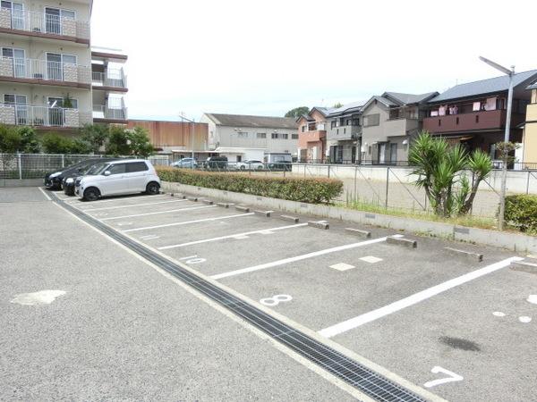 駐車場　平面駐車場！