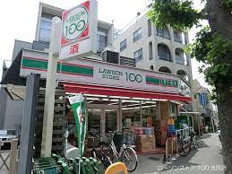 コンビニ　ローソンストア100池尻店（コンビニ）まで483m