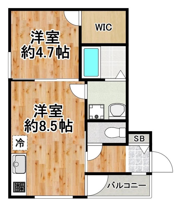 阪神電鉄阪神なんば線 出来島駅 徒歩5分 3階建 築1年の間取り写真