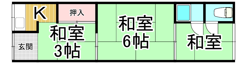 次屋二丁目借家の間取り写真