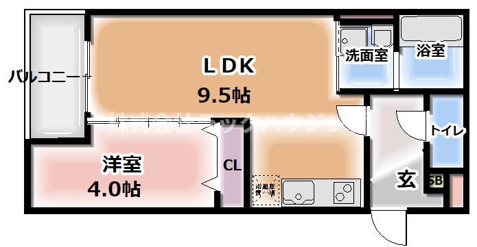 京阪本線 門真市駅 徒歩11分 3階建 築8年の間取り写真