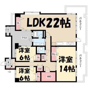 地下鉄鶴舞線 川名駅 徒歩6分 5階建 築33年の間取り写真