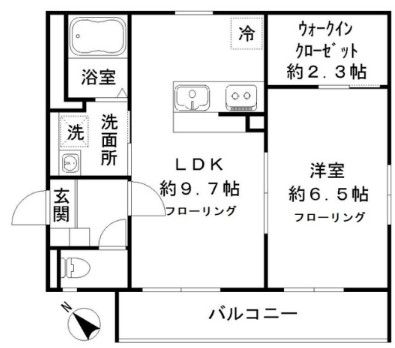 都営大江戸線 月島駅 徒歩2分 3階建 築13年の間取り写真