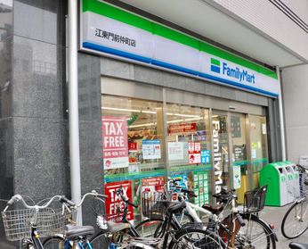 コンビニ　ファミリーマート江東門前仲町店（コンビニ）まで36m