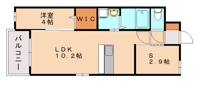 ＪＲ香椎線 土井駅 徒歩24分 5階建 築3年の間取り写真